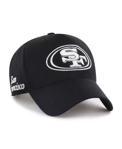 47 Brand Men's Black San Francisco 49ers Foundation Offside Adjustable Hat