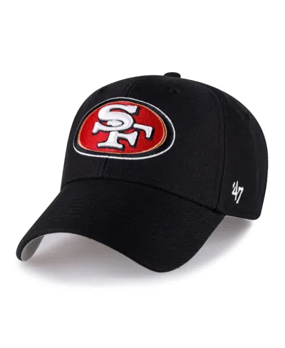 47 Brand Men's Black San Francisco 49ers Mvp Adjustable Hat