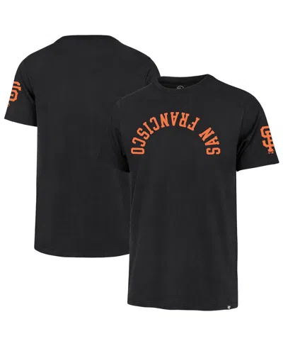 47 Brand Men's Black San Francisco Giants Upside Down Two-peat Franklin T-shirt