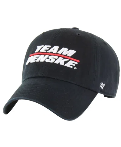 47 Brand Men's Black Team Penske Clean Up Adjustable Hat