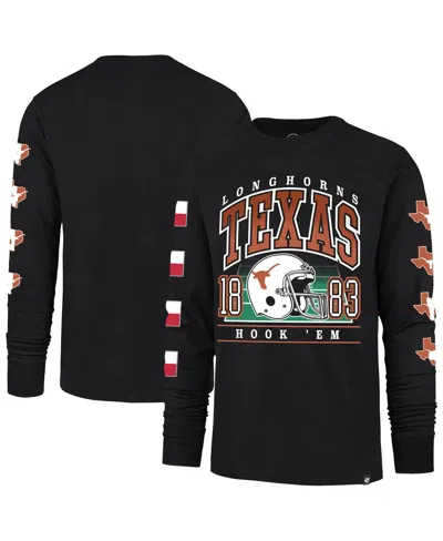 47 Brand Men's Black Texas Longhorns Go Big Long Sleeve T-shirt