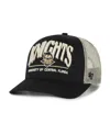 47 Brand Men's Black Ucf Knights Arid Adjustable Trucker Hat In Black
