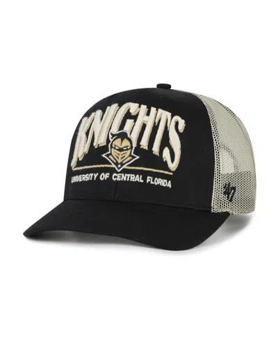 47 Brand Men's Black Ucf Knights Arid Adjustable Trucker Hat