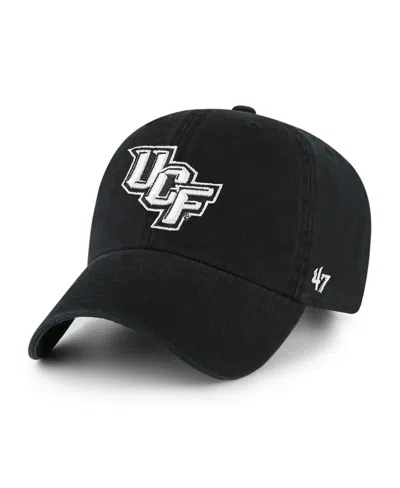 47 Brand Men's Black Ucf Knights Clean Up Adjustable Hat