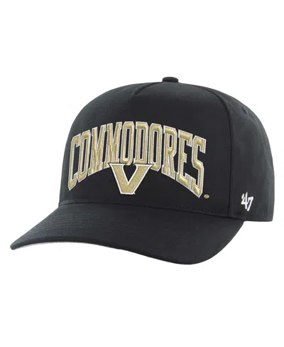 47 Brand Men's Black Vanderbilt Commodores Walk Tall Hitch Adjustable Hat