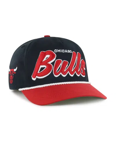 47 Brand Men's Black/red Chicago Bulls Drop Shadow Rope Hitch Adjustable Hat In Multi