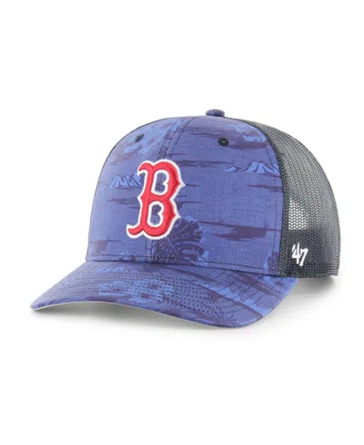 47 Brand Men's Blue Boston Red Sox Fiji Trucker Adjustable Hat