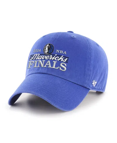 47 Brand Men's Blue Dallas Mavericks 2024 Nba Finals Participant Clean Up Adjustable Hat