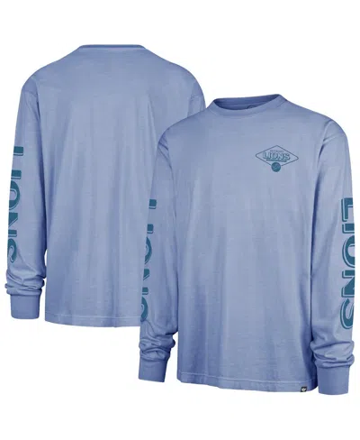 47 Brand Men's Blue Detroit Lions Cairn Ravine Foundation Long Sleeve T-shirt