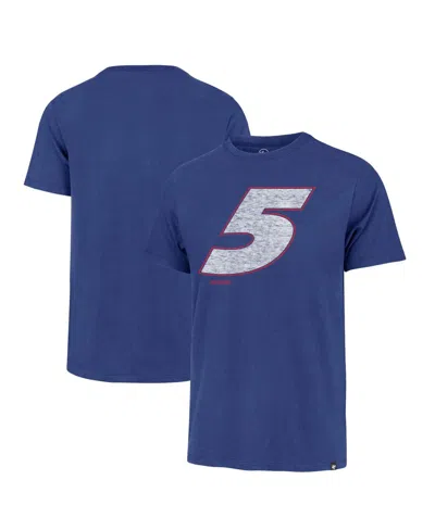 47 Brand Men's Blue Kyle Larson Driver Number Franklin T-shirt