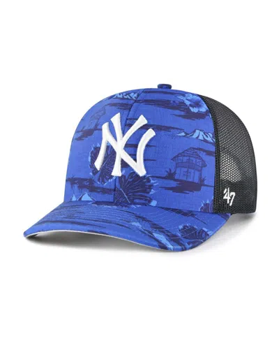 47 Brand Men's Blue New York Yankees Fiji Trucker Adjustable Hat