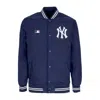 47 Brand Men's Bomber Jacket Mlb Drift Track Jacket Neyyan Fall Navy In Fall Navy