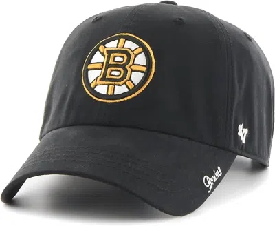 47 Brand Men's Boston Bruins Miata Clean Up Adjustable Cap In Black In Neutral
