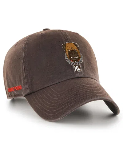 47 Brand Men's Brown Cleveland Browns Dawg Pound Xl Unstructured Clean Up Adjustable Hat