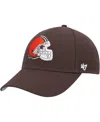 47 Brand Men's Brown Cleveland Browns Mvp Adjustable Hat In Brown