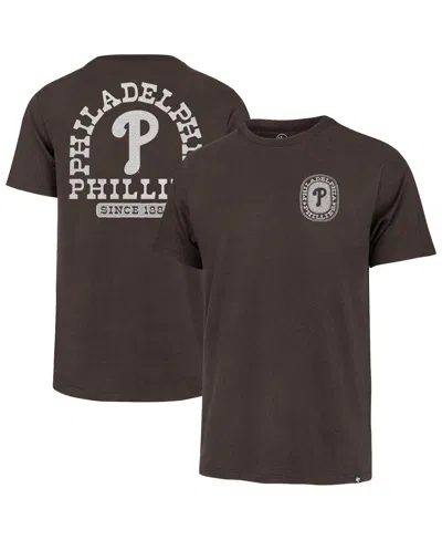 47 Brand Men's Brown Philadelphia Phillies Back Canyon Franklin T-shirt