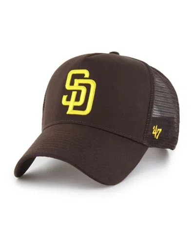 47 Brand Men's Brown San Diego Padres Ballpark Offside Adjustable Trucker Hat