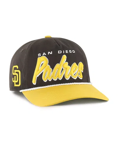 47 Brand Men's Brown San Diego Padres Drop Shadow Rope Hitch Adjustable Hat