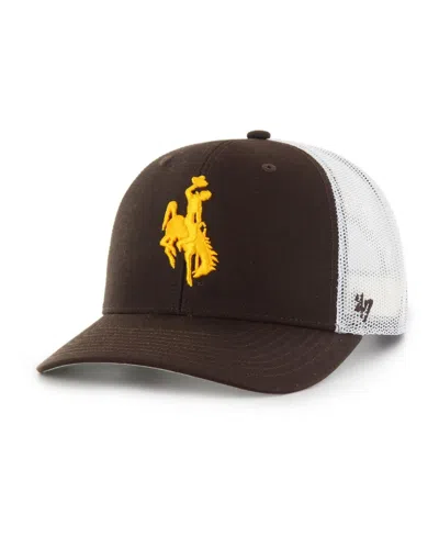 47 Brand Men's Brown Wyoming Cowboys Mesh Hitch Trucker Adjustable Hat