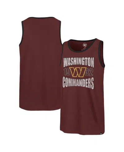 47 Brand Men's Burgundy Washington Commanders Upload Franklin Tank Top