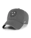 47 Brand Men's Charcoal Harvard Crimson Clean Up Adjustable Hat In Gray