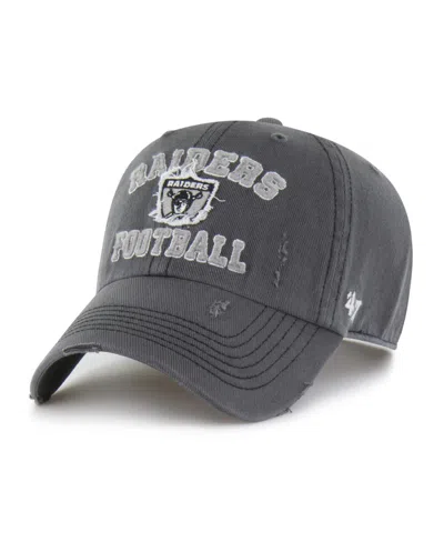 47 Brand Men's Charcoal Las Vegas Raiders Seymoore Clean Up Adjustable Hat