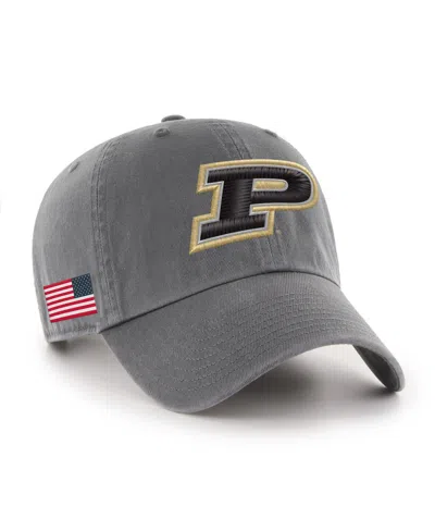 47 Brand Men's Charcoal Purdue Boilermakers Americana Heritage Clean Up Adjustable Hat