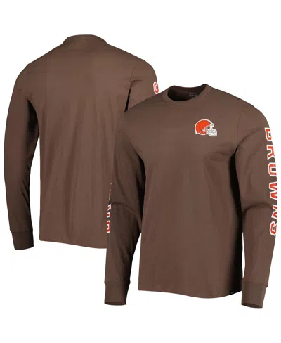 47 Brand Men's Cleveland Browns ' Brown Franklin Long Sleeve T-shirt