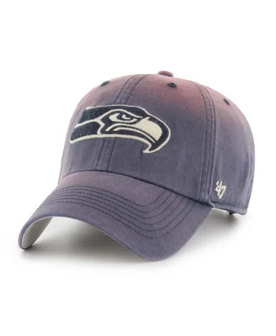 47 Brand Men's College Navy Seattle Seahawks Dusted Relaxed Clean Up Adjustable Hat