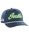 47 Brand Men's College Navy Seattle Seahawks Overhand Hitch Adjustable Hat In Navy