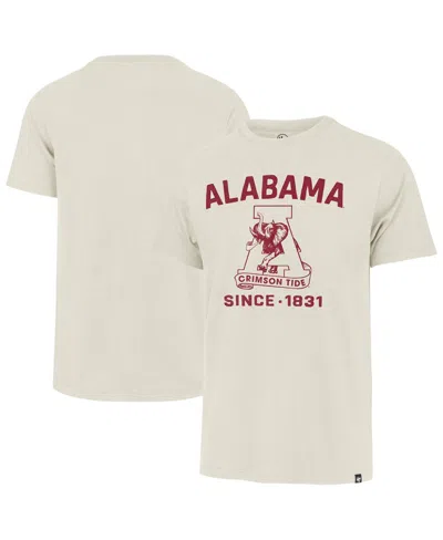 47 Brand Men's Cream Alabama Crimson Tide Duster Franklin T-shirt In White