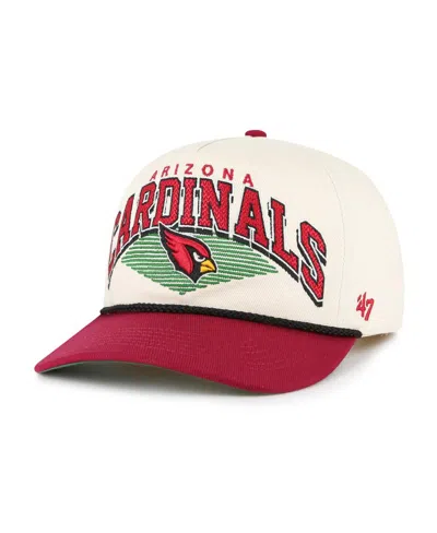 47 Brand Men's Cream Arizona Cardinals Pomona Rope Hitch Adjustable Hat ...