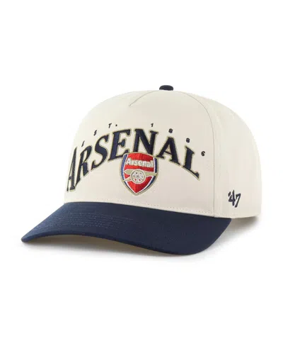 47 Brand Men's Cream Arsenal Wave Hitch Adjustable Hat In White