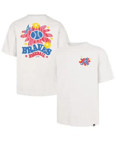 47 Brand Men's Cream Atlanta Braves Flora Foundation T-shirt In White