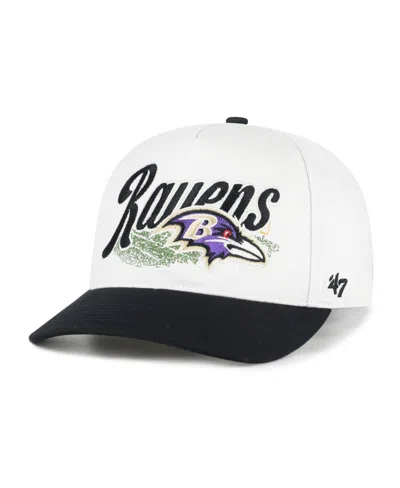 47 Brand Men's Cream Baltimore Ravens Enfield Hitch Adjustable Hat