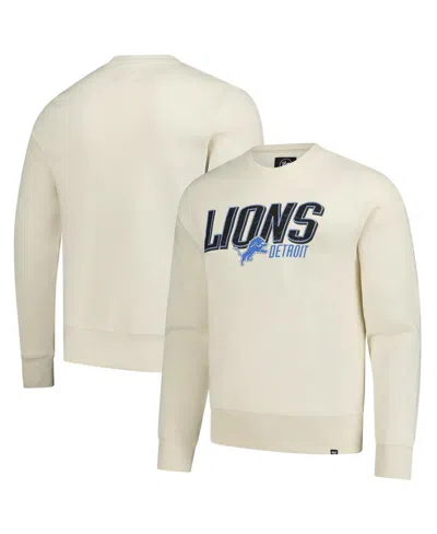 47 Brand Men's Cream Detroit Lions Locked In Headline Pullover Sweatshirt