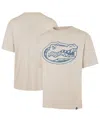 47 Brand Men's Cream Florida Gators Ravine Foundation T-shirt In Neutral