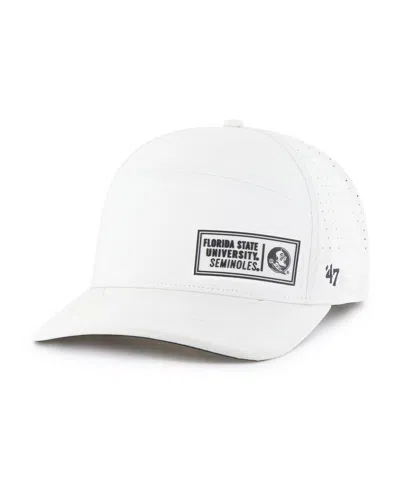 47 Brand '47 Cream Florida State Seminoles Cypher Midfield Adjustable Hat In White
