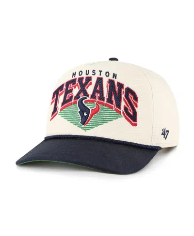 47 Brand '47  Cream Houston Texans Pomona Rope Adjustable Hitch Hat In White