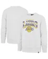 47 Brand Men's Cream Los Angeles Lakers Big Tall Spotlight Headline Pullover Sweatshirt In Cream