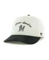 47 Brand Men's Cream Miami Marlins Stable Hitch Adjustable Hat