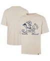 47 Brand Men's Cream Notre Dame Fighting Irish Ravine Foundation T-shirt In White