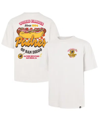 47 Brand Men's Cream San Diego Padres Glizzy T-shirt In White