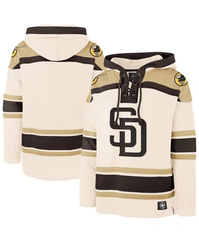 47 Brand Men's Cream San Diego Padres Superior Lacer Pullover Hoodie