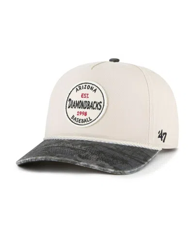 47 Brand Men's Cream/black Arizona Diamondbacks Fiji Rope Hitch Adjustable Hat In Multi