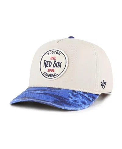 47 Brand Men's Cream/navy Boston Red Sox Fiji Rope Hitch Adjustable Hat In Cream,navy