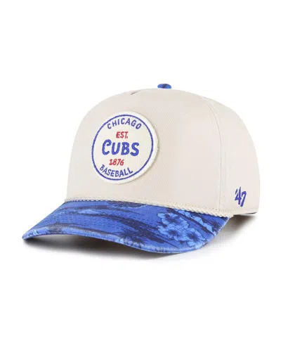 47 Brand Men's Cream/navy Chicago Cubs Fiji Rope Hitch Adjustable Hat In Cream,navy