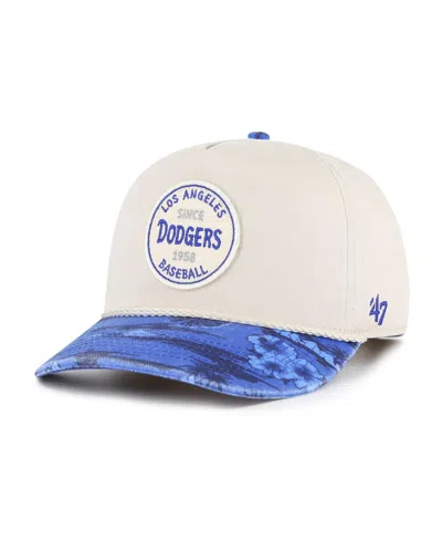 47 Brand Men's Cream/navy Los Angeles Dodgers Fiji Rope Hitch Adjustable Hat In Cream,navy