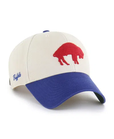 47 Brand Men's Cream/royal Buffalo Bills Fairfield Mvp Throwback Adjustable Hat In Multi