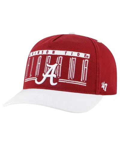 47 Brand Men's Crimson Alabama Crimson Tide Double Header Hitch Adjustable Hat
